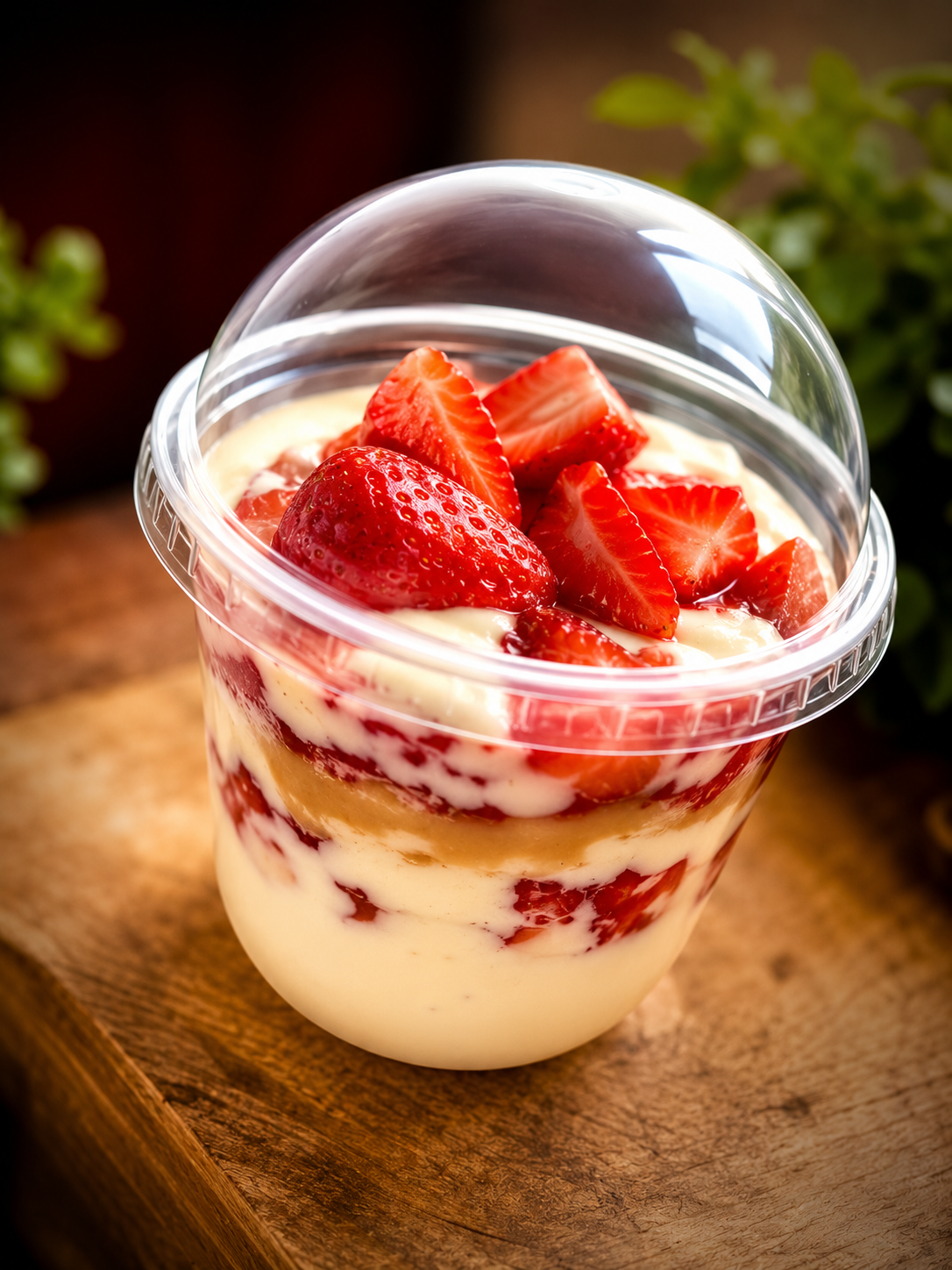 Fresas con crema